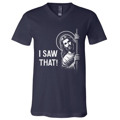 Funny Jesus Christ Meme Quote Dude ThatS Gross I Saw That V-Neck T-Shirt