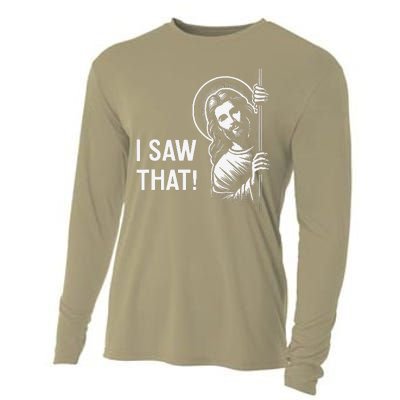 Funny Jesus Christ Meme Quote Dude ThatS Gross I Saw That Cooling Performance Long Sleeve Crew