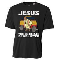 Funny Jesus Christian Weight Lifting Gym Cooling Performance Crew T-Shirt