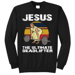 Funny Jesus Christian Weight Lifting Gym Sweatshirt