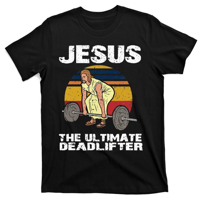 Funny Jesus Christian Weight Lifting Gym T-Shirt