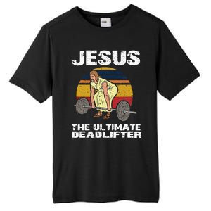 Funny Jesus Christian Weight Lifting Gym Tall Fusion ChromaSoft Performance T-Shirt