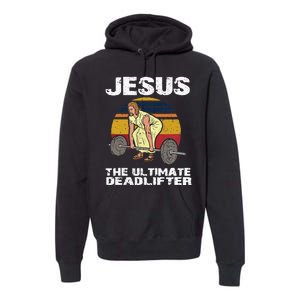 Funny Jesus Christian Weight Lifting Gym Premium Hoodie