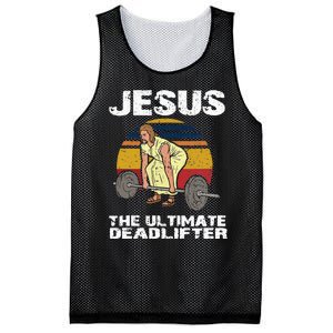 Funny Jesus Christian Weight Lifting Gym Mesh Reversible Basketball Jersey Tank