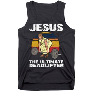 Funny Jesus Christian Weight Lifting Gym Tank Top