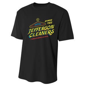 Funny Jefferson Cleaners Performance Sprint T-Shirt