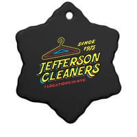 Funny Jefferson Cleaners Ceramic Star Ornament