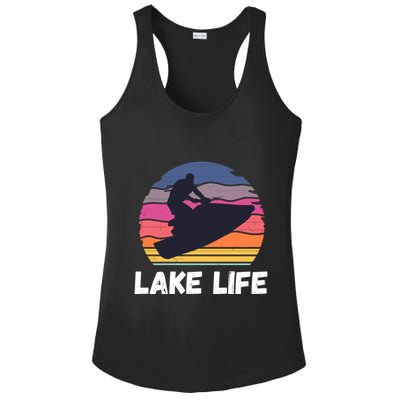 Funny Jetski Cool Gift Jetskiing Jet Ski Accessory Gift Ladies PosiCharge Competitor Racerback Tank