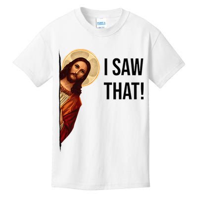 Funny Jesus Christ I Saw That Meme Religious Cool Retro God Kids T-Shirt