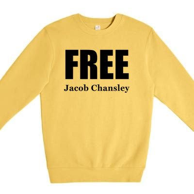 Free Jacob Chansley MAGA Conservative January 6 Premium Crewneck Sweatshirt