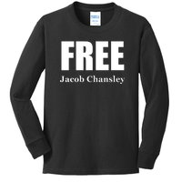 Free Jacob Chansley MAGA Conservative January 6 Kids Long Sleeve Shirt