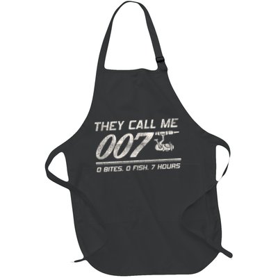 Fisherman Joke Dad They Call Me 007 Funny Fishing Humor Apron