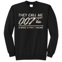 Fisherman Joke Dad They Call Me 007 Funny Fishing Humor Sweatshirt