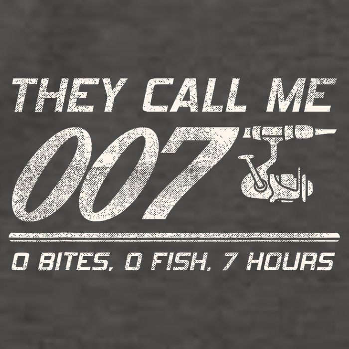Fisherman Joke Dad They Call Me 007 Funny Fishing Humor Vector Backpack