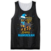 Funny Jewish Dachshund Menorah Happy Hanukkah Chanukah Mesh Reversible Basketball Jersey Tank