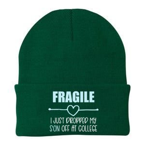 Fragile Just Dropped My Son At College Drop Off For Moms Knit Cap Winter Beanie