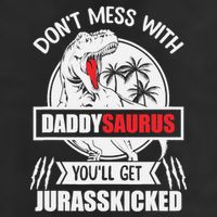 Funny Jurasskicked Daddysaurus Rex Dinosaur Dad Fathers Adult Drive Performance Visor