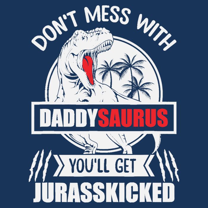 Funny Jurasskicked Daddysaurus Rex Dinosaur Dad Fathers Cooling Performance Crew T-Shirt