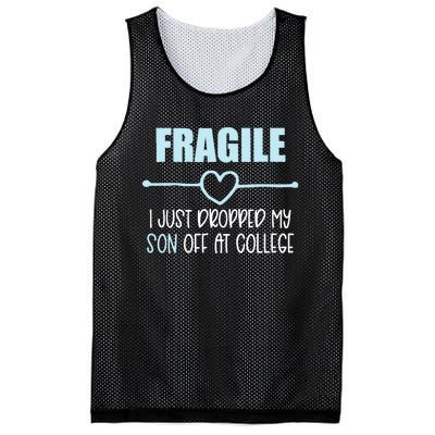 Fragile Just Dropped My Son At College Drop Off For Moms Mesh Reversible Basketball Jersey Tank