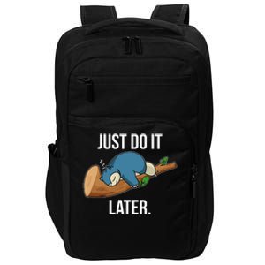 Funny Just Do It Later Impact Tech Backpack