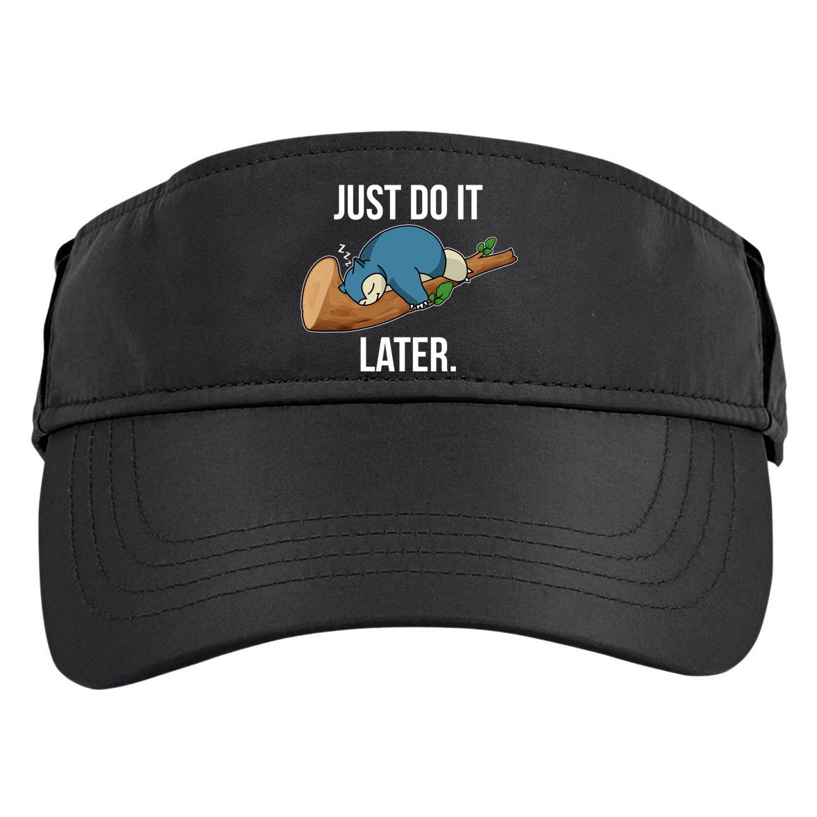 Funny Just Do It Later Adult Drive Performance Visor