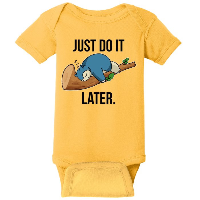 Funny Just Do It Later Baby Bodysuit