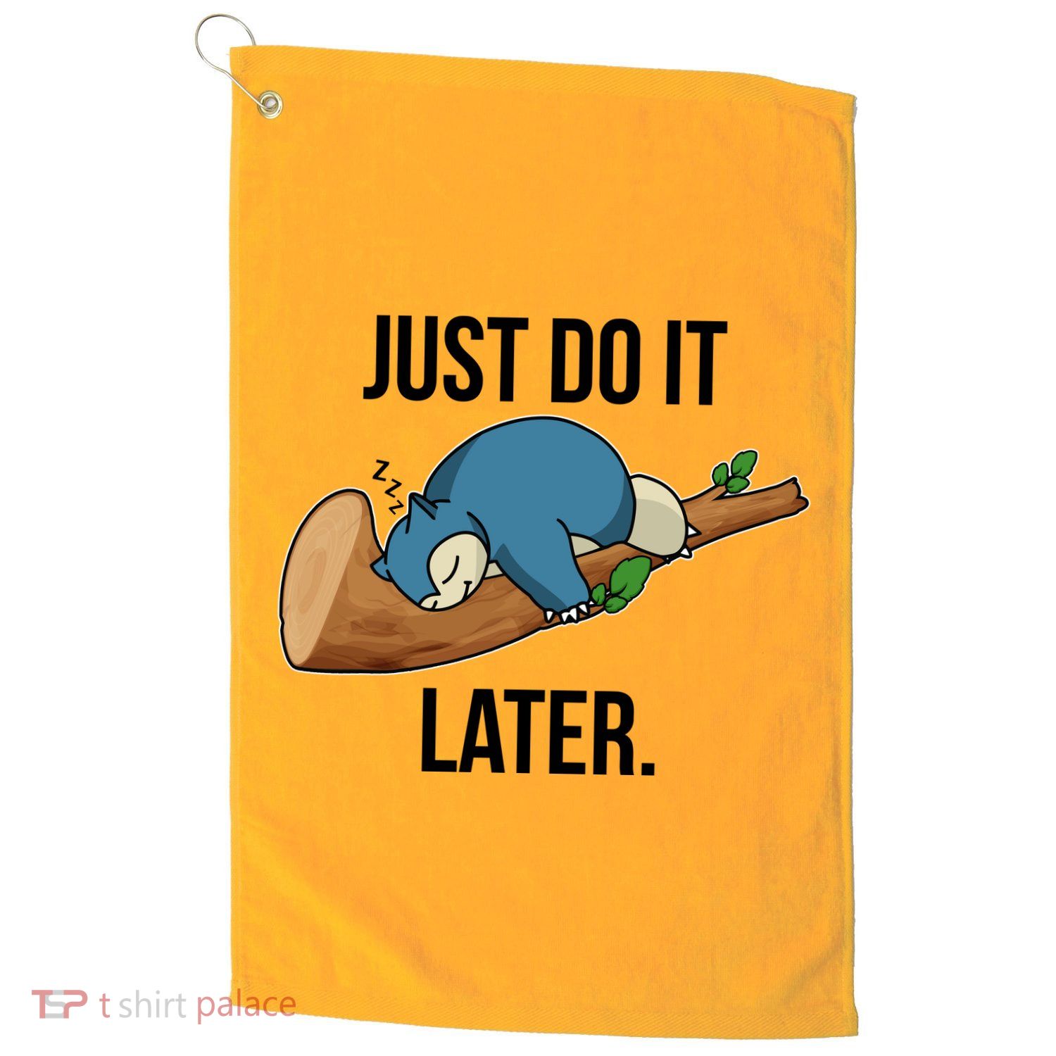 Funny Just Do It Later Golf Towel