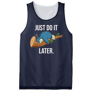 Funny Just Do It Later Mesh Reversible Basketball Jersey Tank