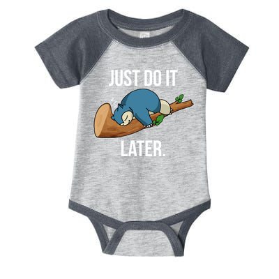 Funny Just Do It Later Infant Baby Jersey Bodysuit
