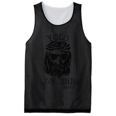 Funny Jesus Easter YOLO JK BRB Texting Premium Mesh Reversible Basketball Jersey Tank