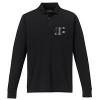 Funny Joke Fishing for Sneakerheads & Fisherwo Performance Long Sleeve Polo