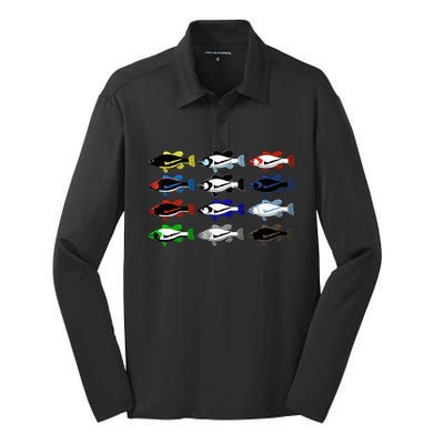 Funny Joke Fishing for Sneakerheads & Fisherwo Silk Touch Performance Long Sleeve Polo