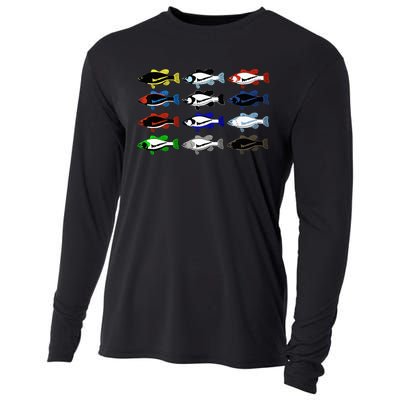 Funny Joke Fishing for Sneakerheads & Fisherwo Cooling Performance Long Sleeve Crew