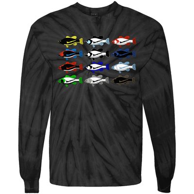 Funny Joke Fishing for Sneakerheads & Fisherwo Tie-Dye Long Sleeve Shirt