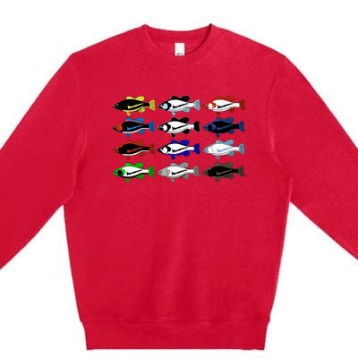 Funny Joke Fishing for Sneakerheads & Fisherwo Premium Crewneck Sweatshirt