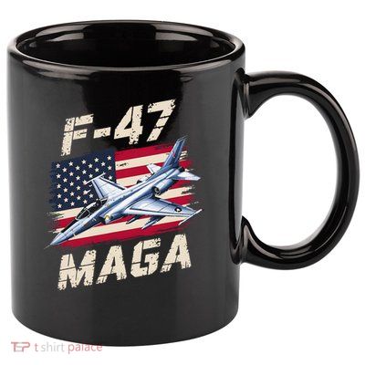F47 Jet Fighter USA Superpower Dominance Aviation Lover 11oz C Handle Ceramic Mug