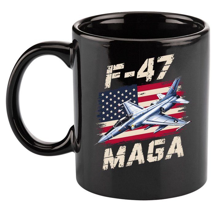 F47 Jet Fighter USA Superpower Dominance Aviation Lover 11oz C Handle Ceramic Mug