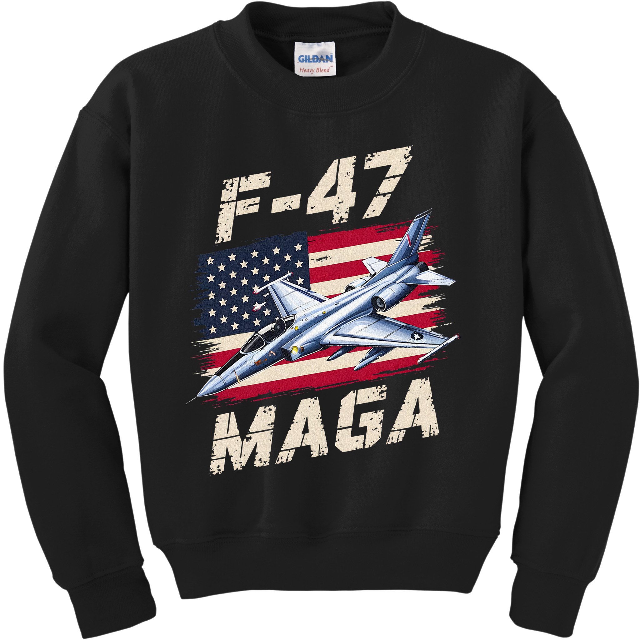 F47 Jet Fighter USA Superpower Dominance Aviation Lover Kids Sweatshirt