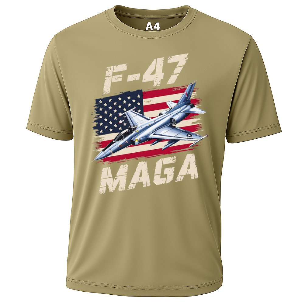 F47 Jet Fighter USA Superpower Dominance Aviation Lover Cooling Performance Crew T-Shirt
