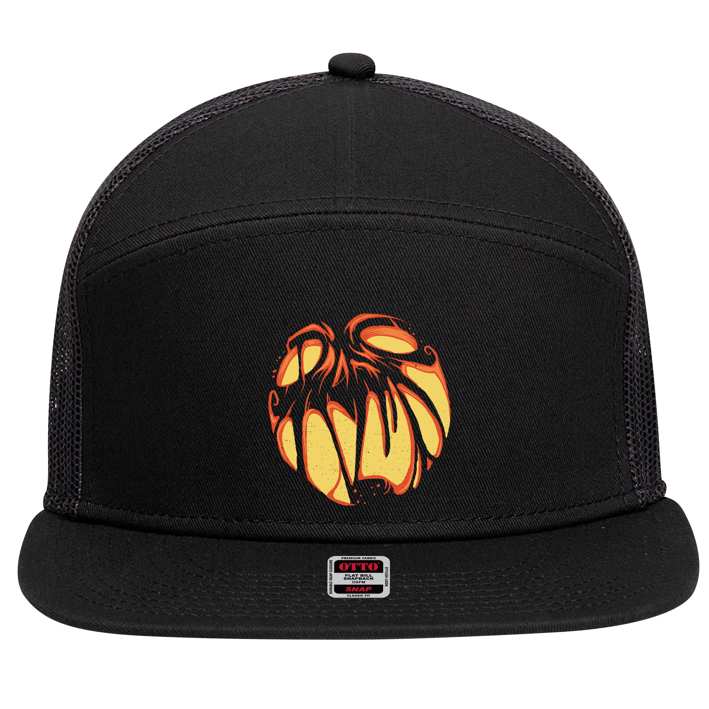 Fierce JackOLantern 7 Panel Mesh Trucker Snapback Hat