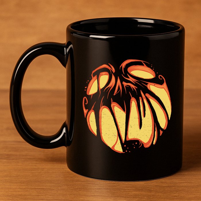Fierce JackOLantern 11oz C Handle Ceramic Mug
