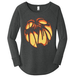 Fierce JackOLantern Women's Perfect Tri Tunic Long Sleeve Shirt