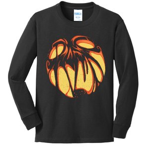 Fierce JackOLantern Kids Long Sleeve Shirt