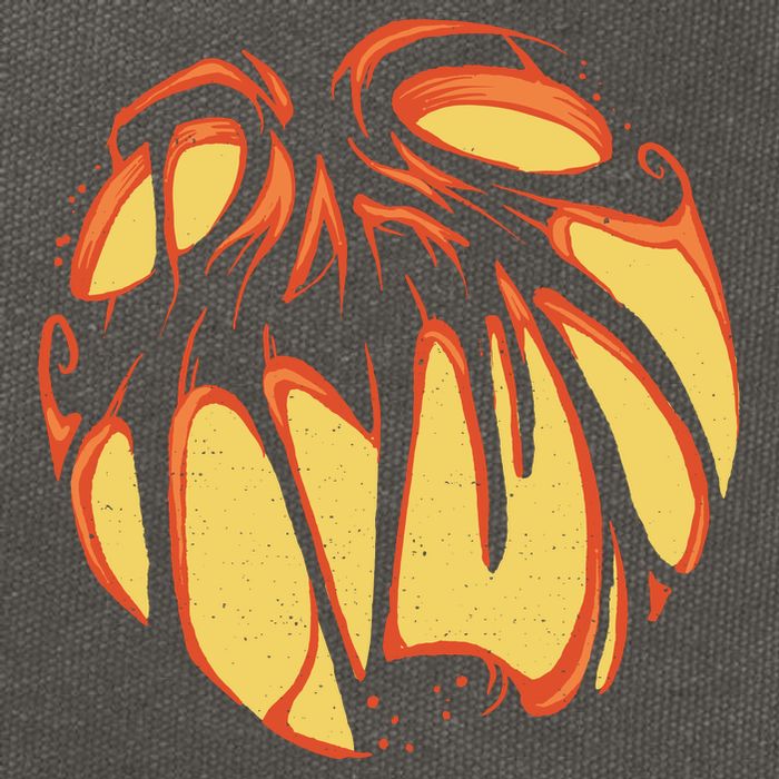 Fierce JackOLantern Cotton Canvas Backpack