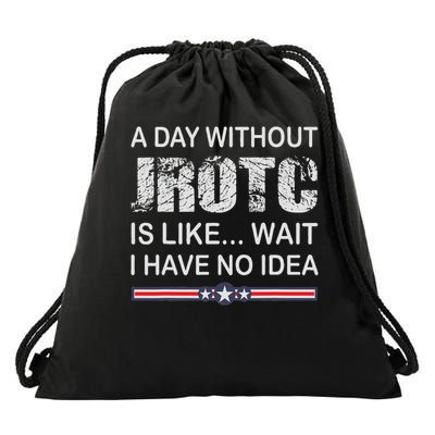Funny Jrotc For Junior Rotc Members Distressed Drawstring Bag