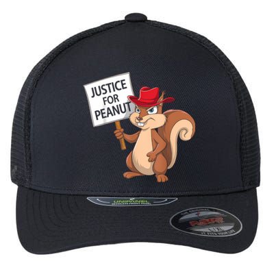 Funny Justice For Peanut Pnut Squirrel Pnut Justice Flexfit Unipanel Trucker Cap