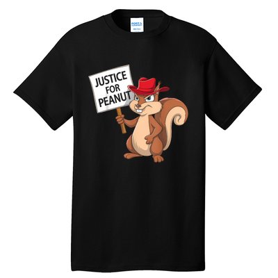 Funny Justice For Peanut Pnut Squirrel Pnut Justice Tall T-Shirt