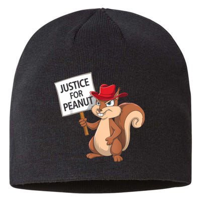 Funny Justice For Peanut Pnut Squirrel Pnut Justice Sustainable Beanie