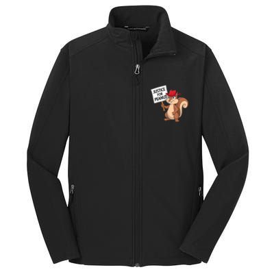 Funny Justice For Peanut Pnut Squirrel Pnut Justice Core Soft Shell Jacket