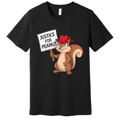 Funny Justice For Peanut Pnut Squirrel Pnut Justice Premium T-Shirt